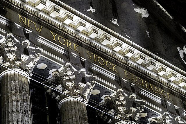Building with text; new york stock exchange