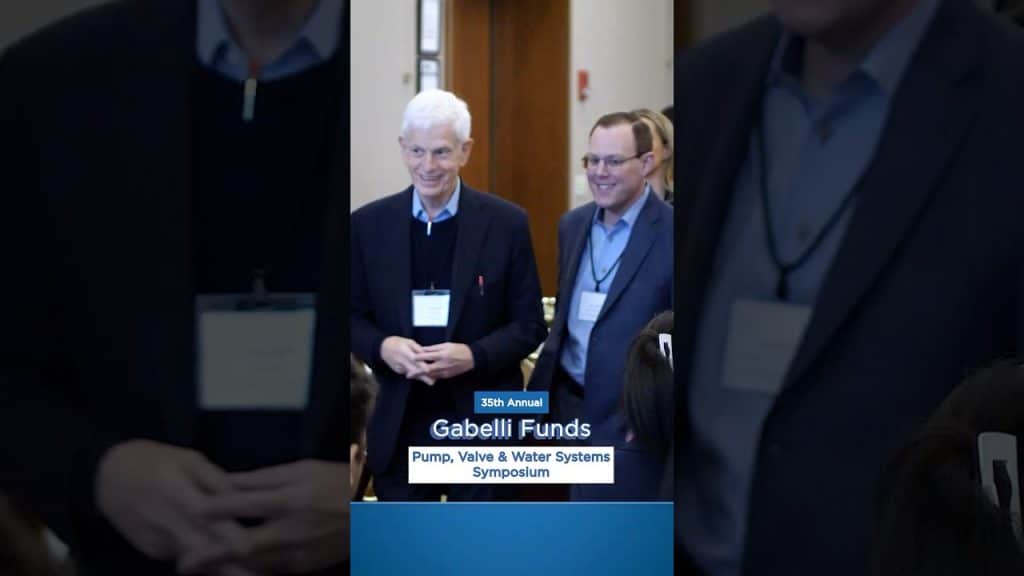 35th Annual Gabelli Pump, Valve & Water Systems Symposium photo of Mario Gabelli