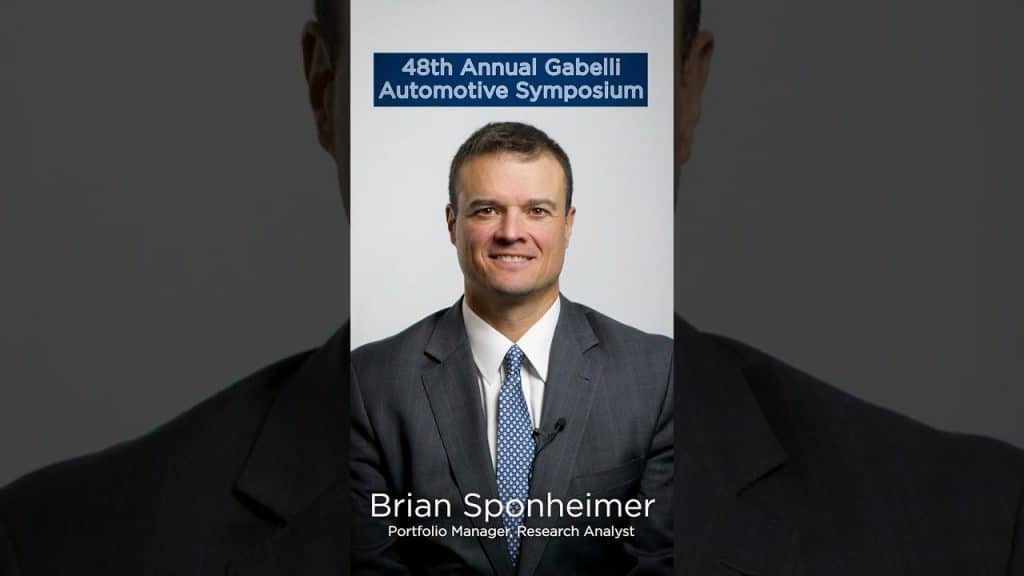 48th Annual Gabelli Automotive Symposium commentary with Brian Sponheimer