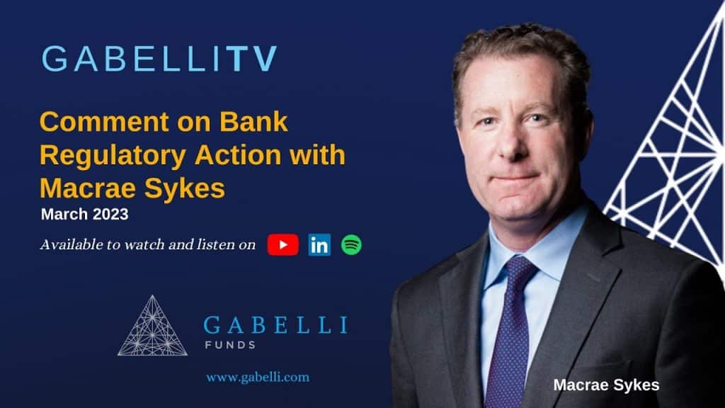 Comment on Bank Regulatory Action with Macrae Sykes