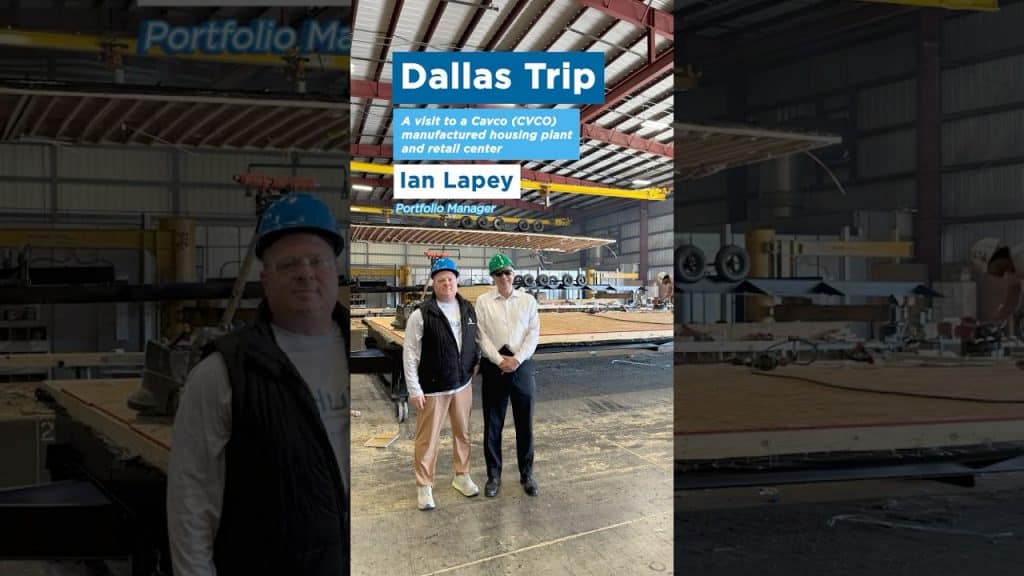 Dallas Trip: A Visit to a Cavco (CVCO) Manufactured Housing Plant and Retail Center commentary by Ian Lapey