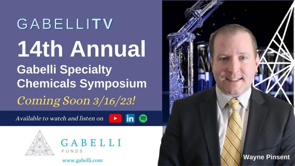 Gabelli Funds 14th Annual Specialty Chemicals Symposium