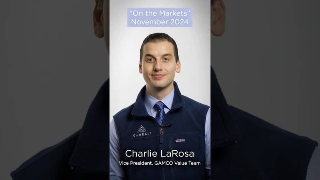 November 2024 Market Commentary commentary by Charlie LaRosa
