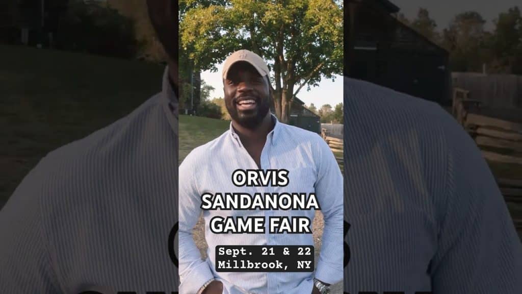 Orvis Sandanona game fair cover photo with date and location