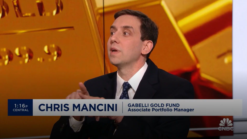 Gold rally driven by central banks and high-net worth buyers, says Gabelli’s Chris Mancini