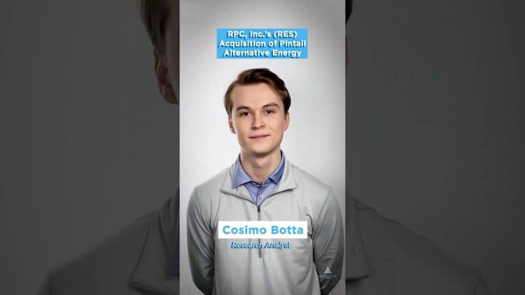 Cosimo Botta commentary on RPC Inc.'s Acquisition of Pintail Alternative Energy