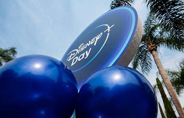 disney logo with balloons