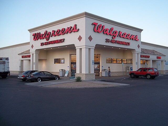 outside of walgreens building