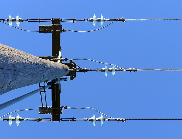 top of power line pole
