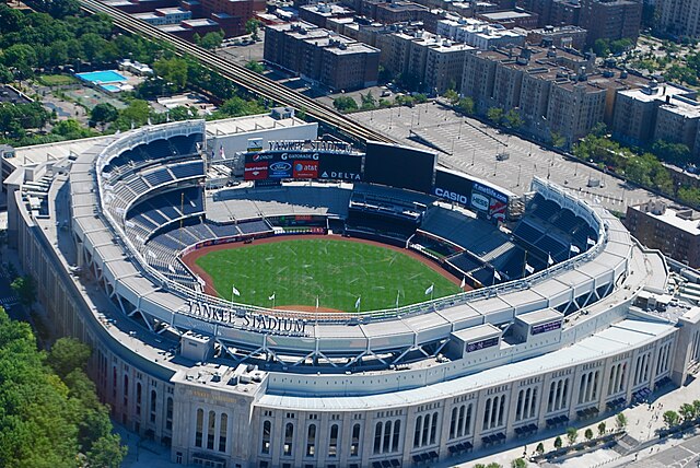Yankee Stadium aerial shot