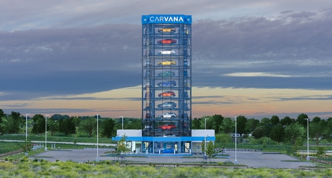 Carvana Debuts Latest Signature Car Vending Machine in Fort Worth, Texas | Carvana