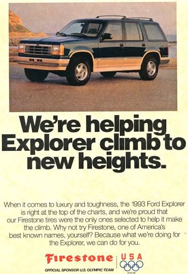 On this day in Off-Road History May 21st, 2001 - Ford and Firestone terminate a century long business relationship. The first generation Ford Explorer came factory equipped with Firestone ATX tires. In