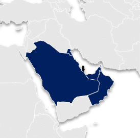 A map of the middle east AI-generated content may be incorrect.